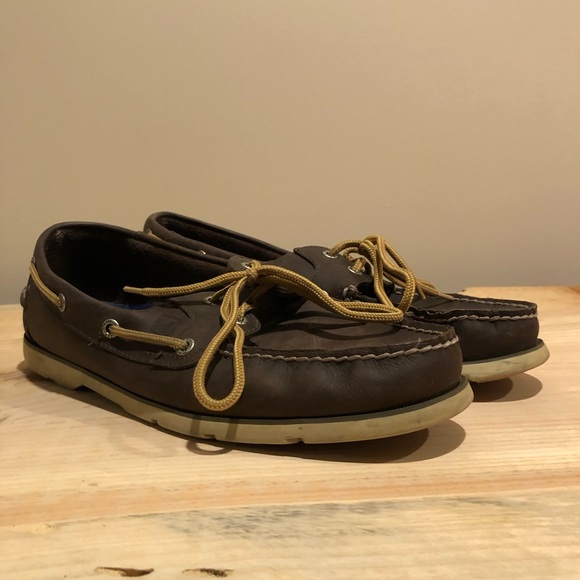 Sperry Leather Boat Shoes - Picture 1 of 4